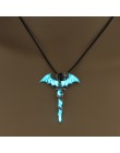 2019 Fashion Dragon świecące naszyjnik z kamienia kobiety Man świecące w ciemności naszyjnik filmy TV Luminous Decoration jewelr