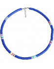 4/6/8mm 20 kolorów glina polimerowa naszyjnik miękka ceramika Choker naszyjnik kolorowe Surfer koraliki kołnierz ręcznie Femme b