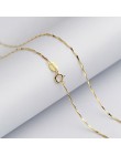 Lo Paulina 100% 925 Sterling Silver Water-wave Chain dla kobiety 40 cm/45 cm naszyjnik łańcuch złoty/różowe złoto kolor LP003