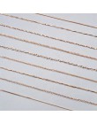 Lo Paulina 100% 925 Sterling Silver Water-wave Chain dla kobiety 40 cm/45 cm naszyjnik łańcuch złoty/różowe złoto kolor LP003
