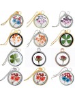 Suszone róże szkło pływające Lockets wisiorek naszyjniki dla kobiet suszony kwiat wisiorki naszyjnik choker łańcuszek biżuteria 
