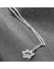 Moana Choker Kolye moda zwierzęta psy ślady łapa łańcuszek wisiorek naszyjnik naszyjniki biżuteria dla kobiet sweter