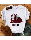 2020 La Casa De Papel kobiety BELLA CIAO Tshirt dom papieru śmieszne lato T Shirt pieniądze Heist kobiety luźna koszulka femme