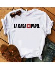 2020 La Casa De Papel kobiety BELLA CIAO Tshirt dom papieru śmieszne lato T Shirt pieniądze Heist kobiety luźna koszulka femme
