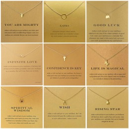 9 Style Gold kolorowe na klucz naszyjnik z ogniwami w kształcie kół dla kobiet minimalistyczny nieskończoność wisiorek naszyjnik