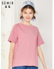 SEMIR T koszula kobiety nowy 100% bawełniane koszulki damskie 2019 vogue rocznika koszulki bawełniane kobiety O Neck z krótkim r