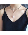 KMVEXO Punk Hip Hop Unisex ziemia wisiorek naszyjniki dla kobiet mężczyzna 2019 moda duże łańcuszki metalowe Street biżuteria na