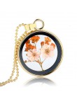 Suszone róże szkło pływające Lockets wisiorek naszyjniki dla kobiet suszony kwiat wisiorki naszyjnik choker łańcuszek biżuteria 