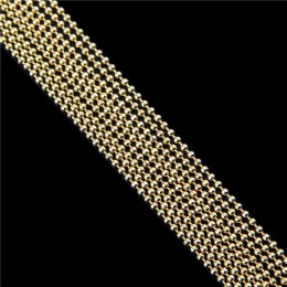 10 sztuk/partia 1 mm metalowa kula koralik Link łańcuchy złoto posrebrzane do samodzielnego robienia biżuterii naszyjnik akcesor