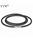 Kobiety/mężczyźni modna biżuteria typu Choker naszyjnik koronka z łańcuszkiem lina woskowa naszyjnik z zapięcie ze stali nierdze