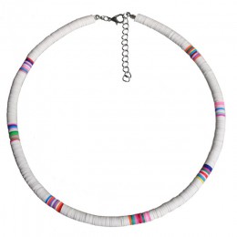 Boho glina polimerowa Choker naszyjnik dla kobiet Handmade kolorowy naszyjnik Choker Femme biżuteria