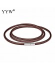 Kobiety/mężczyźni modna biżuteria typu Choker naszyjnik koronka z łańcuszkiem lina woskowa naszyjnik z zapięcie ze stali nierdze
