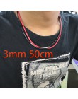 Kobiety/mężczyźni modna biżuteria typu Choker naszyjnik koronka z łańcuszkiem lina woskowa naszyjnik z zapięcie ze stali nierdze