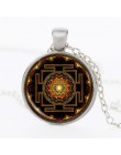 Czakra duchowa buddyjska Sri Lanka Yantra naszyjnik dla kobiet mężczyzn święta geometria biżuteria medytacja naszyjnik modlitewn