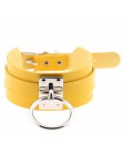 KMVEXO 2019 nowych moda Sexy Harajuku Handmade Choker Punk skórzana obroża naszyjnik srebrny Metal o-round momenty Party biżuter