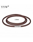 Kobiety/mężczyźni modna biżuteria typu Choker naszyjnik koronka z łańcuszkiem lina woskowa naszyjnik z zapięcie ze stali nierdze