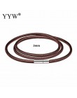 Kobiety/mężczyźni modna biżuteria typu Choker naszyjnik koronka z łańcuszkiem lina woskowa naszyjnik z zapięcie ze stali nierdze