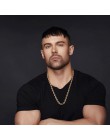 U7 Hip Hop skręcona lina naszyjnik dla mężczyzn złoty kolor gruba stal nierdzewna Hippie Rock Chain długi/Choker Hot moda biżute