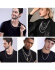 U7 Hip Hop skręcona lina naszyjnik dla mężczyzn złoty kolor gruba stal nierdzewna Hippie Rock Chain długi/Choker Hot moda biżute