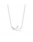 Punk w stylu Vintage 925 Sterling Silver jaskółka naszyjniki wisiorki dla kobiet prezenty oświadczenie naszyjniki Colar 2019