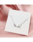 Punk w stylu Vintage 925 Sterling Silver jaskółka naszyjniki wisiorki dla kobiet prezenty oświadczenie naszyjniki Colar 2019
