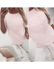 Cechy O-Neck w kształcie serca lina z długim rękawem Top dla kobiet jesień 2019 New Fashion jednokolorowa na co dzień luźne Spli