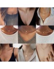 Czeski małe serce gwiazda naszyjnik dla kobiet krótki łańcuszek moneta Bar wisiorek z księżycem naszyjnik prezent Choker naszyjn