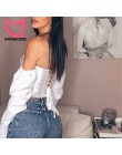 Evenworger off shoulder Sexy rękaw typu bombka top backless koszula damska leisure gorset w stylu retro kobiety nocna impreza 20