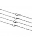 10 sztuk/partia złoty srebrny Antique Bronze kolor 3mm okrągły Link Chain naszyjnik z zapięciem Lobster 60cm Fit DIY tworzenia b