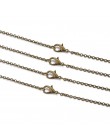 10 sztuk/partia złoty srebrny Antique Bronze kolor 3mm okrągły Link Chain naszyjnik z zapięciem Lobster 60cm Fit DIY tworzenia b