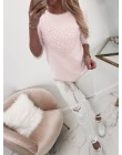 Cechy O-Neck w kształcie serca lina z długim rękawem Top dla kobiet jesień 2019 New Fashion jednokolorowa na co dzień luźne Spli