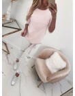 Cechy O-Neck w kształcie serca lina z długim rękawem Top dla kobiet jesień 2019 New Fashion jednokolorowa na co dzień luźne Spli