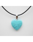 Sprzedaż hurtowa 20mm kamień naturalny serce wisiorek kryształ kwarcowy agaty turquoises malachit kamień do tworzenia biżuterii 