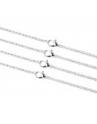 10 sztuk/partia złoty srebrny Antique Bronze kolor 3mm okrągły Link Chain naszyjnik z zapięciem Lobster 60cm Fit DIY tworzenia b