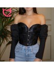 Evenworger off shoulder Sexy rękaw typu bombka top backless koszula damska leisure gorset w stylu retro kobiety nocna impreza 20