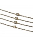 10 sztuk/partia złoty srebrny Antique Bronze kolor 3mm okrągły Link Chain naszyjnik z zapięciem Lobster 60cm Fit DIY tworzenia b