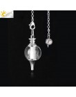 CSJA Balance Reiki kamień naturalny kryształowa czerwień agaty Dowsing Pendulum okrągły stożek uroku wisiorek dla mężczyzn kobie