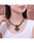 Moda Choker kobieta naszyjniki biżuteria w stylu vintage ważka drewniany naszyjnik długi naszyjnik dla kobiet collares mujer kol