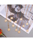 Dwanaście horoskop moneta naszyjnik kobiety złoty wisiorek naszyjnik z zodiakiem Leo łańcuszek do obojczyka znak prezent 12 kons