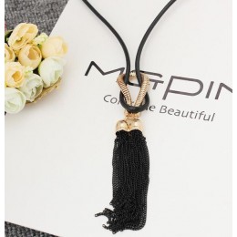 2019 New Arrival wisiorek damski naszyjnik Tassel długi łańcuszek do zimowego swetra naszyjnik naszyjnik sprzedaż hurtowa