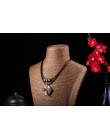 Moda Choker kobieta naszyjniki biżuteria w stylu vintage ważka drewniany naszyjnik długi naszyjnik dla kobiet collares mujer kol