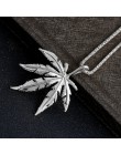 Karopel złoto srebro chwastów Herb naszyjnik charms klon wisiorek z listkiem naszyjnik Hip Hop biżuteria hurtowych