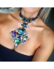 2020 lato geometryczna moda Choker kryształowy naszyjnik kobiety ślub Boho oświadczenie naszyjnik niestandardowy Chocker biżuter