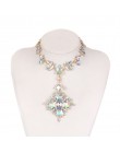 2020 lato geometryczna moda Choker kryształowy naszyjnik kobiety ślub Boho oświadczenie naszyjnik niestandardowy Chocker biżuter