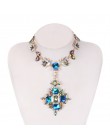 2020 lato geometryczna moda Choker kryształowy naszyjnik kobiety ślub Boho oświadczenie naszyjnik niestandardowy Chocker biżuter