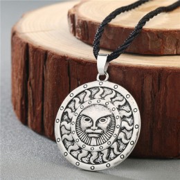 Viking Valknut wisiorek męski naszyjnik kobiety okrągłe pogańskich religijnych mężczyzna mężczyzna słowiańskich srebrny biżuteri