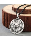 Viking Valknut wisiorek męski naszyjnik kobiety okrągłe pogańskich religijnych mężczyzna mężczyzna słowiańskich srebrny biżuteri