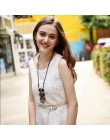 Boho naszyjnik kobiety etniczny kamień maxi długi naszyjnik czarny czeski naszyjnik vintage rope chain 2019 biżuteria