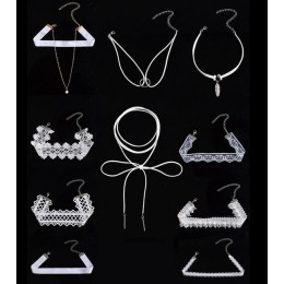 1 zestaw  10 sztuk najmodniejsza biżuteria akcesoria biała mieszanka kolorów kształt koronki tatuaż Choker naszyjnik dla miłośn