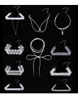 1 zestaw  10 sztuk najmodniejsza biżuteria akcesoria biała mieszanka kolorów kształt koronki tatuaż Choker naszyjnik dla miłośn
